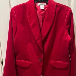 NWT Pursuits ltd. Velvet Blazer